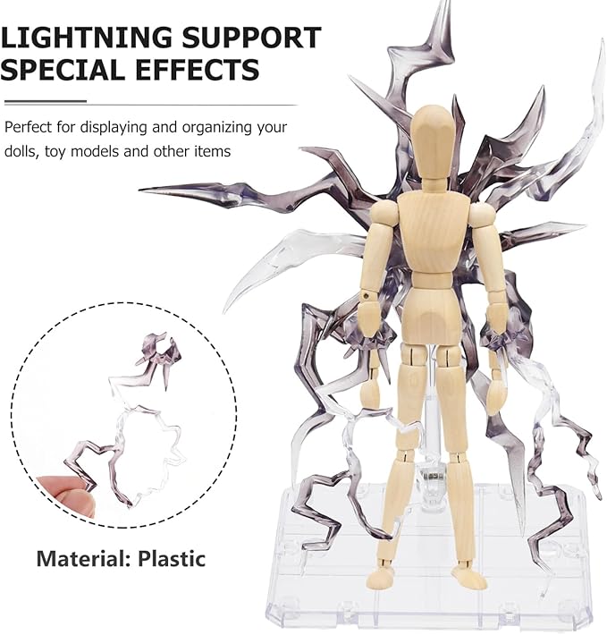 iplusmile Action Figure Stand Set with Portable Display Holder for 1/6 Scale Dolls Compatible with Hg Rg Shf Models Stable Figurine Display Rack