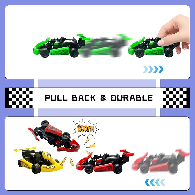 MEMOVAN Racing Car Cake Decorations 23pcs Racing Car Cake Topper Birthday Cake Decoration for Boy's Kids Racing Car Theme Birthday Supplies Party Favors