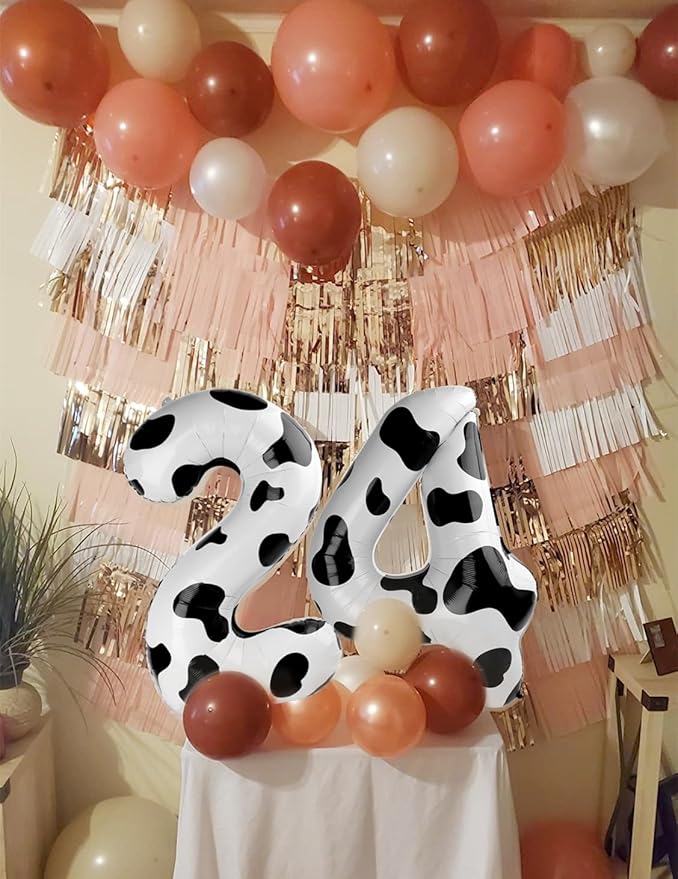 Number 6 Balloon 40 Inch, 6 7 Six Seven Birthday Decorations, 6th Birthday Balloon for Boy Girl, White Black 16 60 61 65 Numbers Balloons Graduations Anniversary Supplies