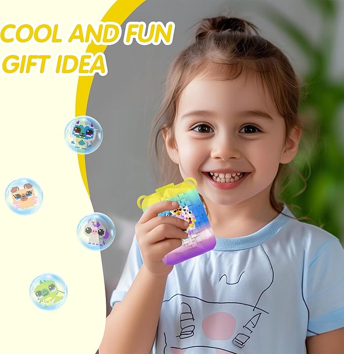 Silicone Case for Bitzee Magicals Interactive Toy, Anti-Scratch, Washable, Shockproof Silicone Protective Cover for Bitzee Magicals Interactive Toy Accessories with Lanyard - Colorful