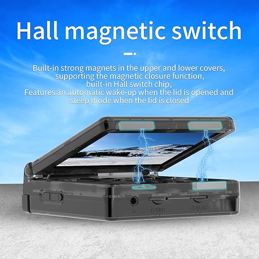 RG35XXSP Flip Portable Retro Handheld Game Console,RG 35XXSP 3.5 Inch IPS Screen Linux System with 64G TF Card Pre-Installed 5532 Games,Clamshell Games Supports 5G WiFi Bluetooth HDMI xxsp
