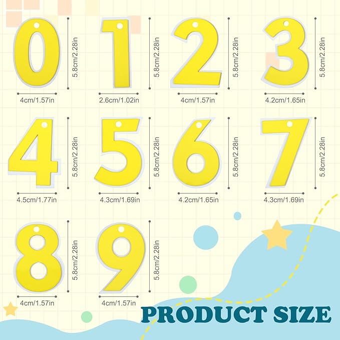 RAYNAG 10 Pieces Imitation Flipping Sugar Numbers 0-9 Engineering Car Cake Decoration Ornament Excavator Crane Tower Car Birthday Cake Topper