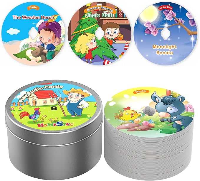 HOMESTEC B Version Flash Cards Player Toy, Thicker, Less Prone to Bending and Can Be Used Longer Educational Learning Sensory for Toddler