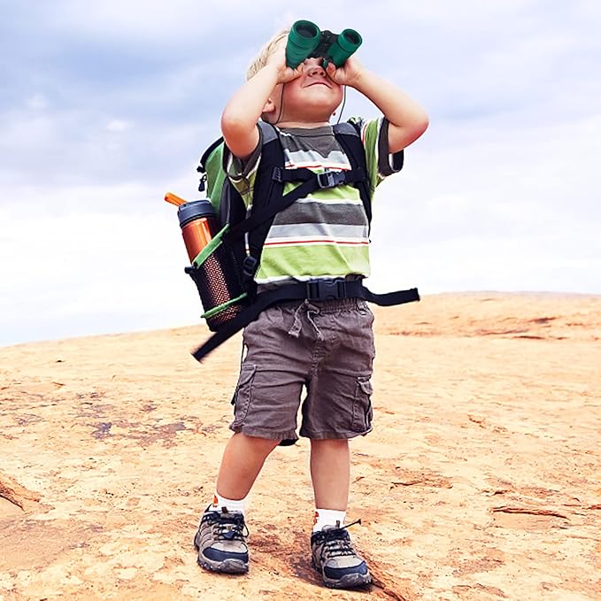 ESSENSON Binoculars for Kids Toys Gifts for Age 3-12 Years Old Boys Girls Kid Telescope Outdoor Toys for Sport and Outside Play Hiking, Bird Watching, Travel, Camping, Birthday Presents (Forest Green)