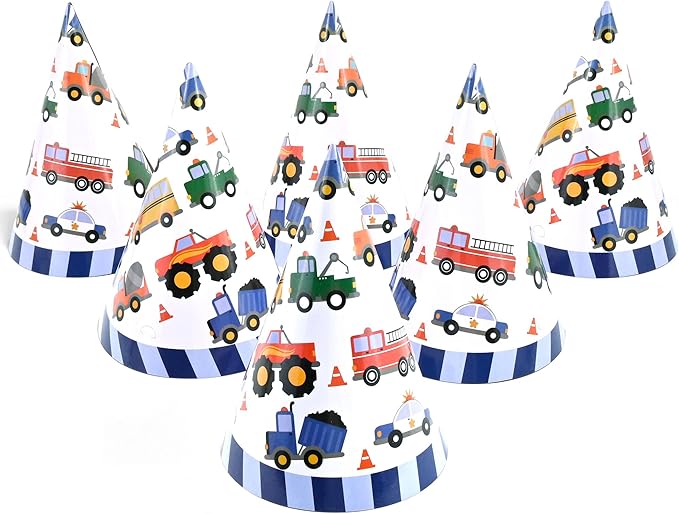 CANREVEL 12 PCS Party Hats for Adults, Party Headwear, Happy Birthday Hats, Birthday Party Decorations for Women Men