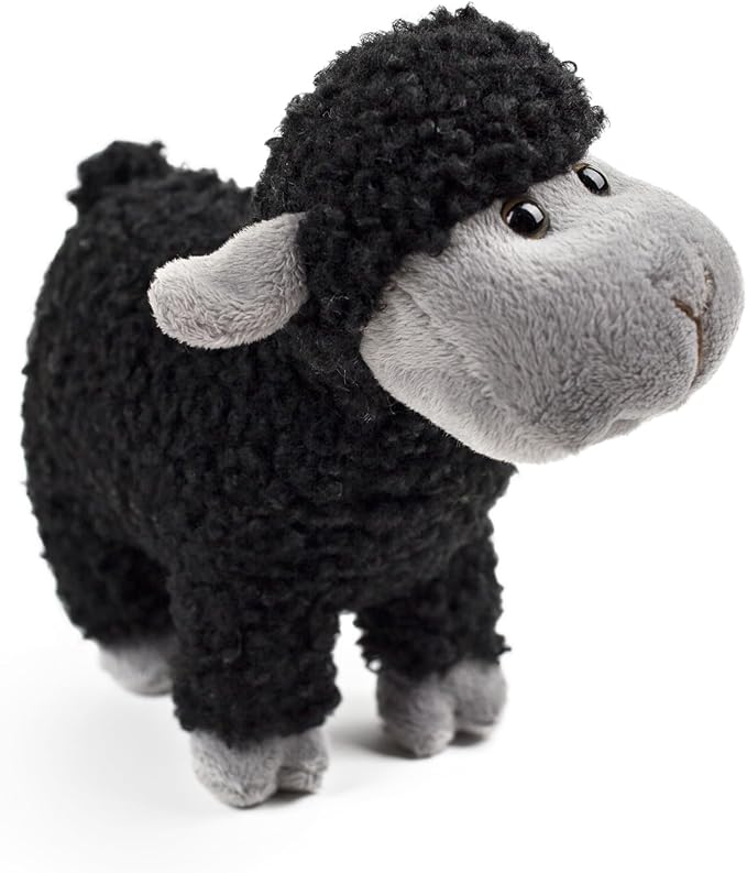 Tiny Heart Sheep Stuffed Animal, Sheep Plush Toy, Lamb Stuffed Animal Cute Soft Stuffed Lamb Kids Boys and Girls Home Decor Birthday Cuddly Black Lamb Toys (Standing)