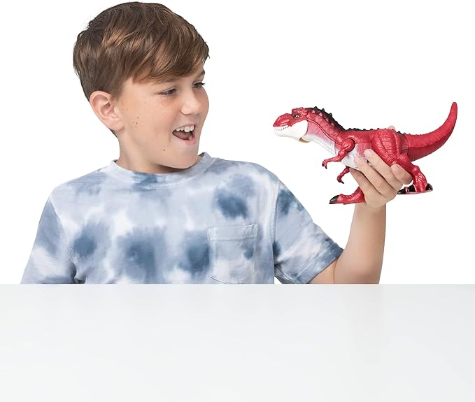 Robo Alive Dino Action T-Rex by ZURU Dinosaur Toys, Real Biting Action, Lifelike Roars Sound, Robotic Interactive Reptile Toy for Boys