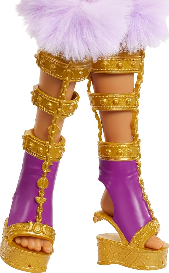 Monster High Monster Fest Doll, Clawdeen Wolf with Glam Outfit & Festival Themed Accessories Like Snacks, Band Poster, Statement Bag & More