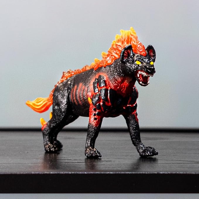Schleich Eldrador Creatures - 27 PC Lava Battle Cave with Dog Toy Playset - Hell Hound Figurine Set for Boys and Girls with Expandable Fortress - Interactive, Imaginative Play for Kids Ages 7+ | 42674