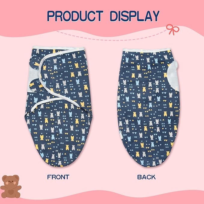 Reborn Baby Doll Blanket Accessories for 17-22 Inch Reborn Dolls Girls/Boys Soft Cotton Blue Bear Blanket 2pcs Toddler Dolls Clothing