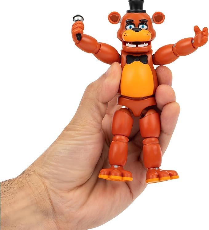 Jazwares Five Nights at Freddy’s Classic Freddy - 5-Inch Articulated Figure with Jumpscare Feature and Glow-in-The-Dark Eyes