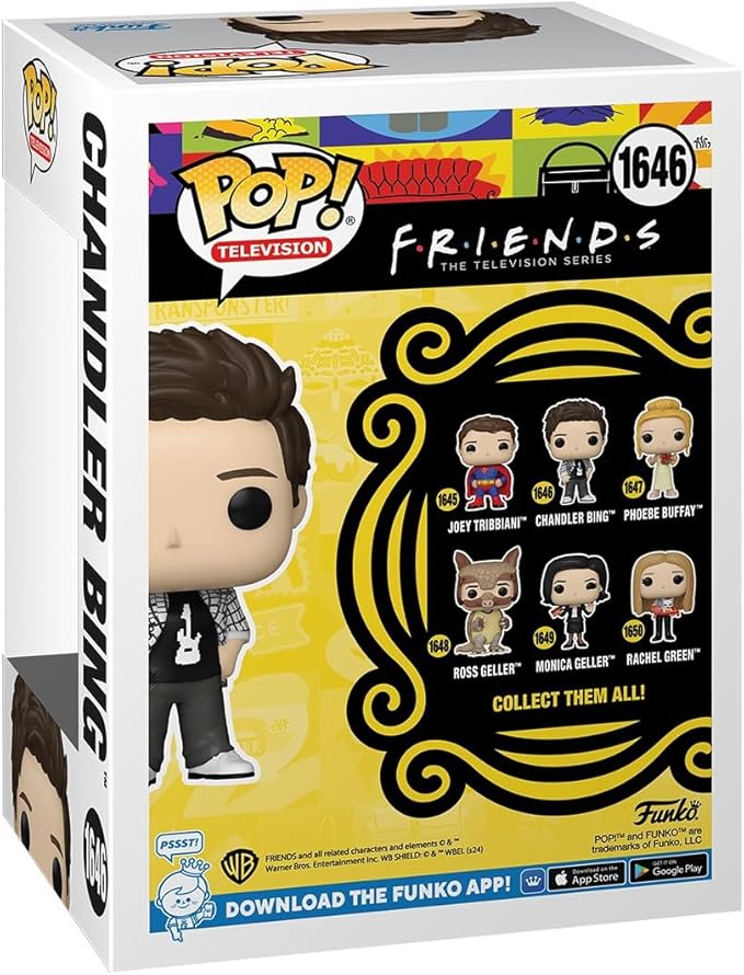 Funko POP TV: Friends – Chandler Bing - (College) - Collectable Vinyl Figure - Gift Idea - Official Merchandise - for Kids & Adults - TV Fans - Model Figure for Collectors and Display