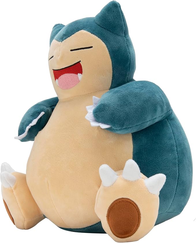 Pokemon 12" Large Snorlax Plush - Officially Licensed - Generation One - Authentic 12-inch Soft Stuffed Animal Toy Figure - Holiday Christmas Stocking Stuffer Gift for Kids, Boys, Girls - 2+