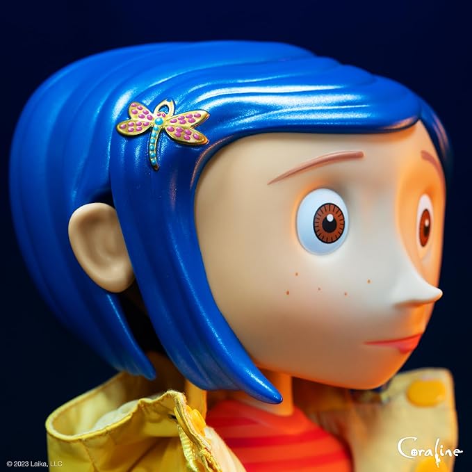 Super7 Supersize Coraline - 16" Coraline Action Figure with Fabric Clothing Classic Movie Collectibles and Retro Toys