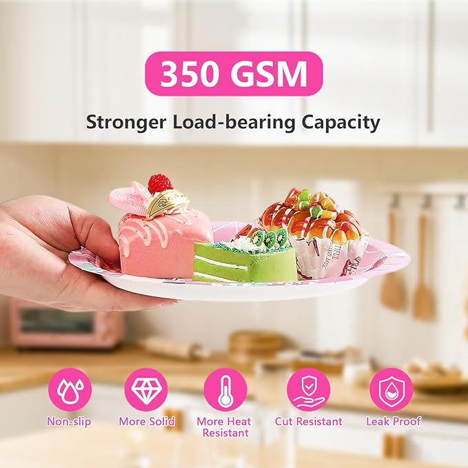 Grencian 96 Pcs Pink Spider Birthday Party Supplies Spider Web 4th Birthday Paper Plates Super Girl Hero Party Decorations Tableware for Kids Girls Four Year Old Party Decorstions Serves 24