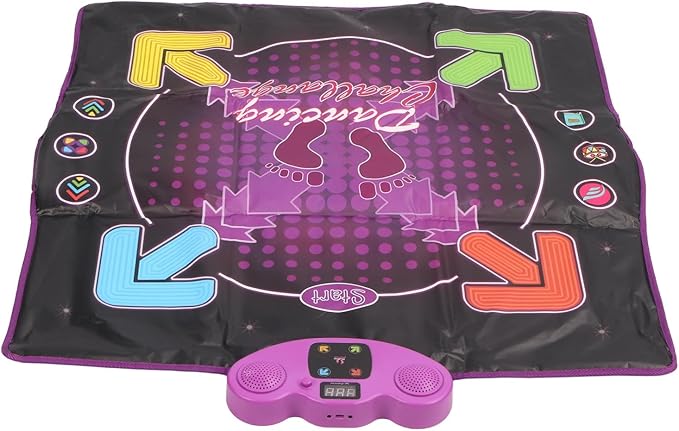 Semme Dance Mat with 4 Interactive Games Singing Microphone Fun Electronic Dance Pad for Kids 3+ Ideal Active Play