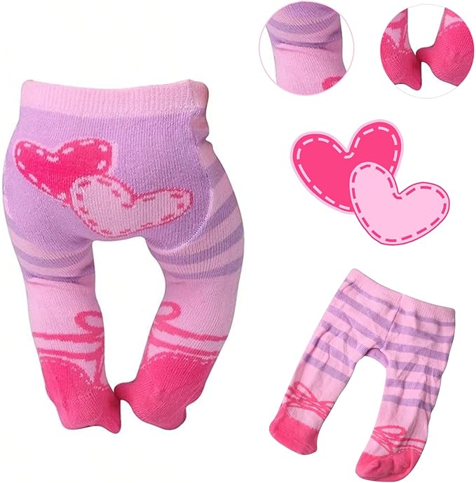 14-18 Inch Baby Doll Clothes 5 Sets Accessories Dress with Hats Socks for New Born 43cm Toy Baby Doll 14-16 Inch/15 Inch/18 Inch/Girl&Boy