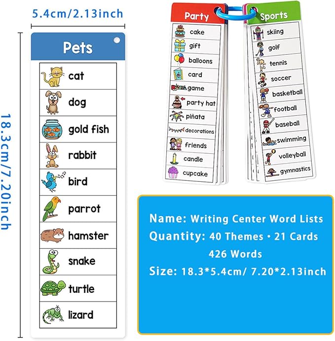 Double Sided Vocabulary Flashcards Educational Learning Cards High Frequency Sight Words Flashcards Learn to Read Sight Cards Language Learning Tool High Frequency Lists