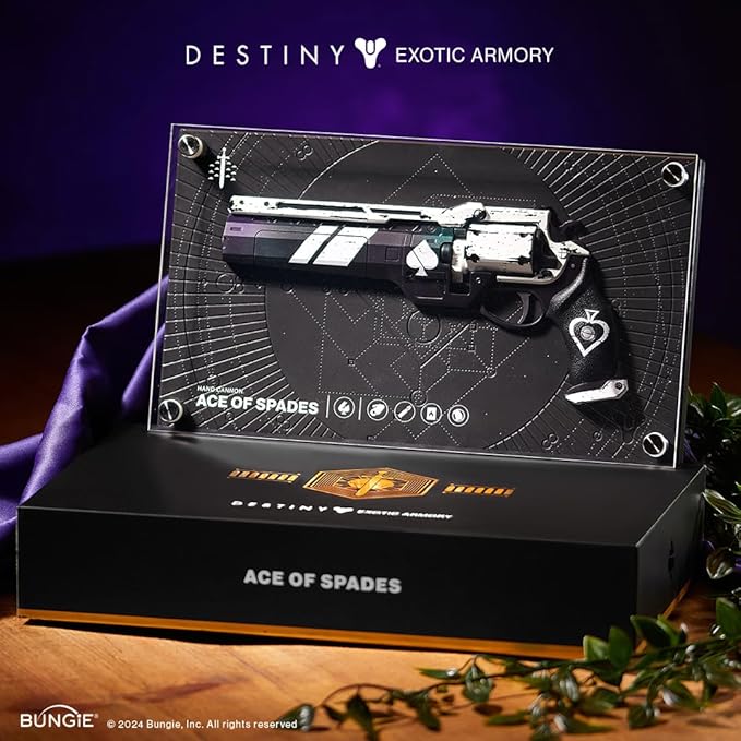 Numskull Ace of Spades Exotic Weapon Figure 12x6 (30x17cm) Limited Edition Collectible Replica Statue - Official Destiny Merchandise - FPS Sci-Fi Action Video Game Figurine