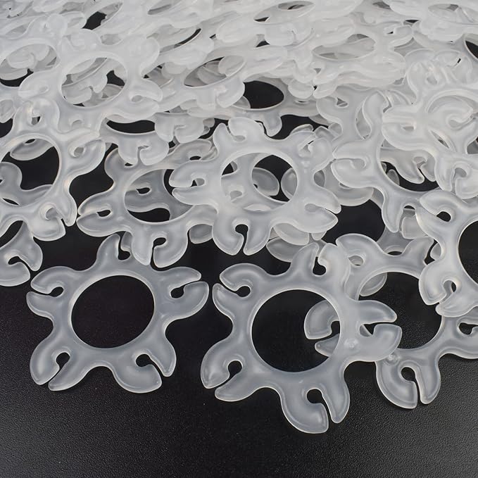 Miliocry 100PCS Balloon Arch Clips, Reusable Balloon Clips for Balloon Arch, Plastic Balloon Supplies for Stand, Balloon Garland Clips for Party Wedding Baby Shower Decorations