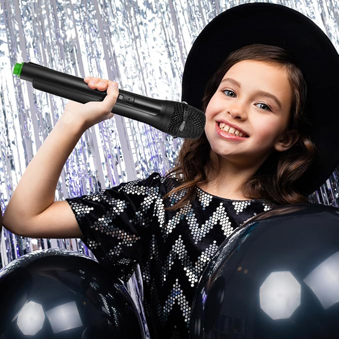 NUOBESTY Plastic Microphone Prop Fake Microphone for Kids Pretend Play Mic Toys Halloween Birthday Party Favors Stage or Costume Prop