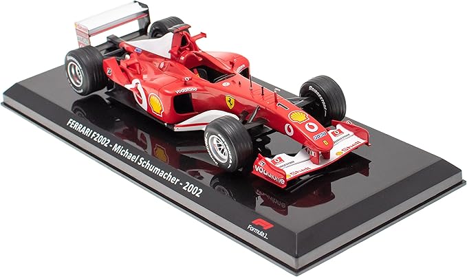OPO 10 - Formula 1 car 1/24 Compatible with Ferrari F2002 Michael Schumacher 2002 - OR002