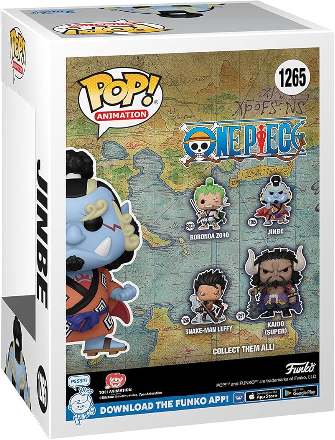 Funko POP! Animation: One Piece - Jinbe - 1/6 Odds for Rare Chase Variant - Collectable Vinyl Figure - Gift Idea - Official Merchandise - for Kids & Adults - Anime Fans