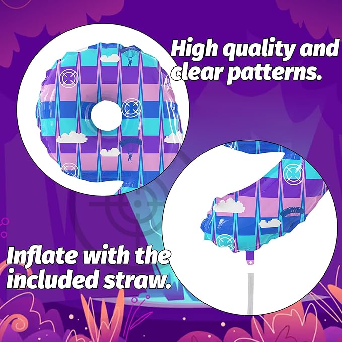 40 Inch Video Game Theme Number 9 Balloons Large Birthday Party Number Balloons Piñata Gaming for Kids Battle Boys Birthday Party Decoration Supplies