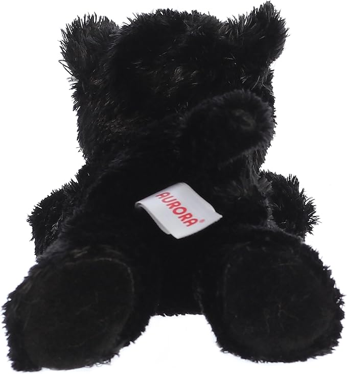 Aurora® Adorable Mini Flopsie™ Onyx™ Stuffed Animal - Mini Companions Ready for Playful Adventures - for Kids All Ages, Toddlers, Adults, and Families - Black 8 Inches