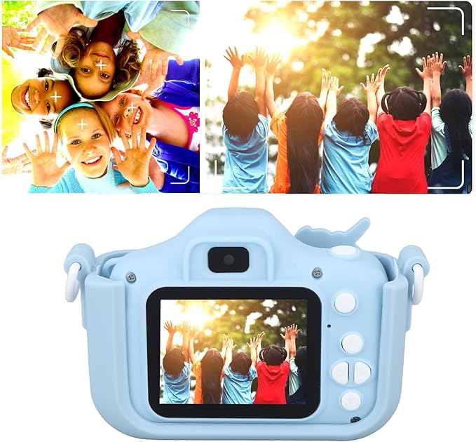 Kids Digital Video Camera, Kids Camera Toys, Digital Video Camcorder Camera for Boys and Girls Toddler (Blue)
