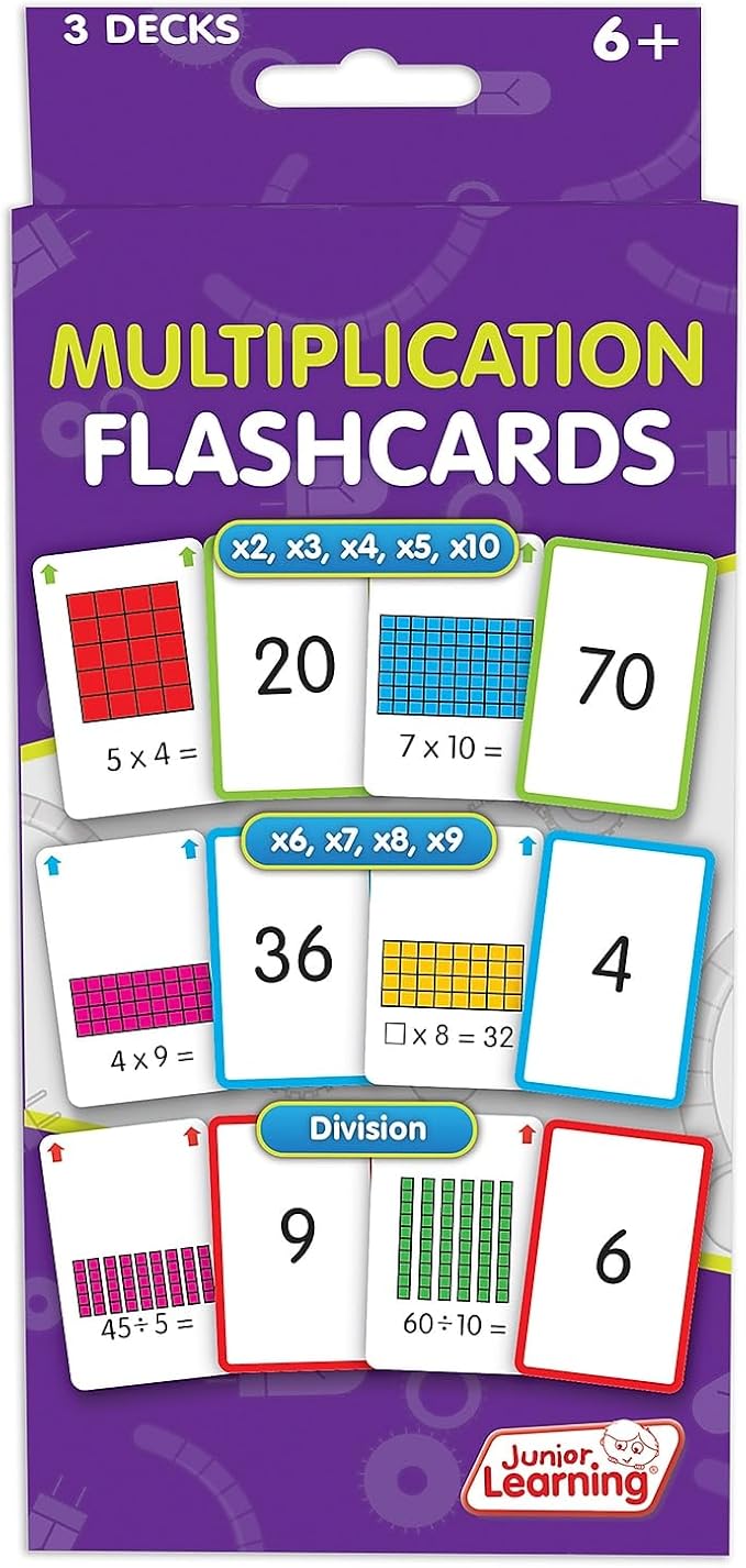 Junior Learning JL206 Multiplication Flashcards Medium