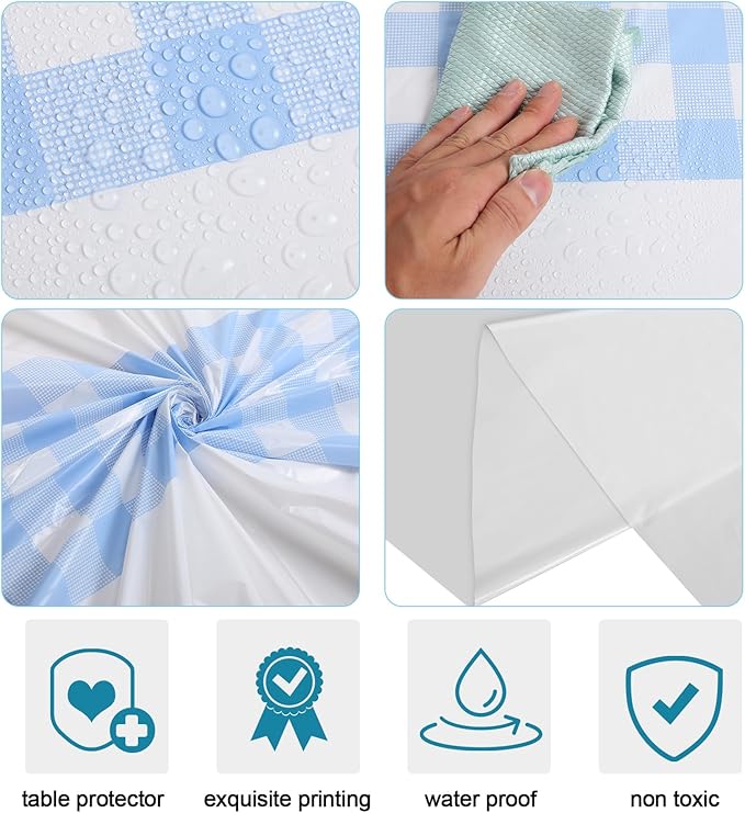 Oudain 3 Pcs Cars Birthday Party Supplies Racing Party Decorations Round Racing Tablecloth Checkered Flag Table Covers Road Plastic Table Cloth, 1950s Disco Dancing Tablecloth (White Color)