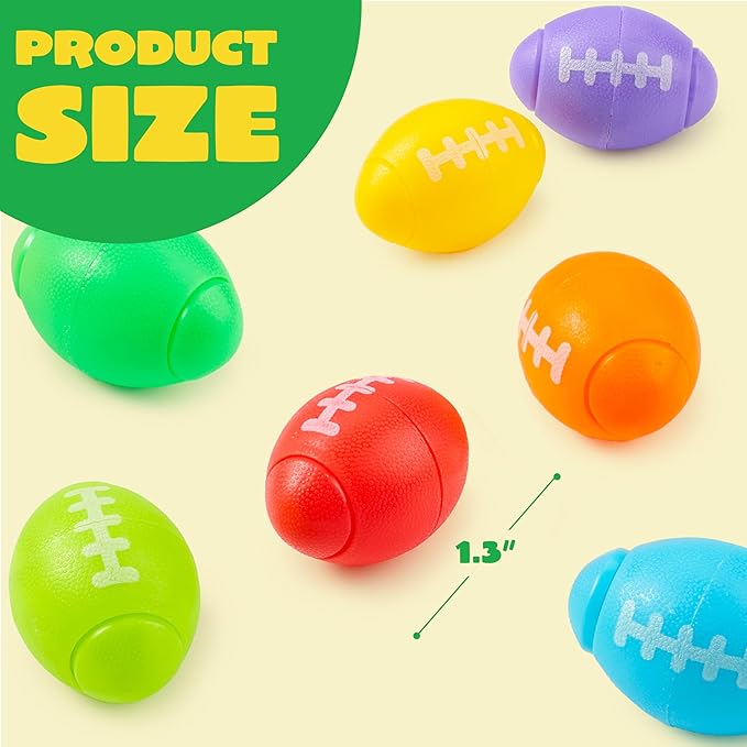 JOYIN 36 Pack Football Fidget Spinners for Kids, Football Party Favors, Fidget Toys Bulk, Easter Egg Fillers Goodie Bag Stuffers for Birthday Party,Super Bowl LIII Party, Treasure Box for Classroom