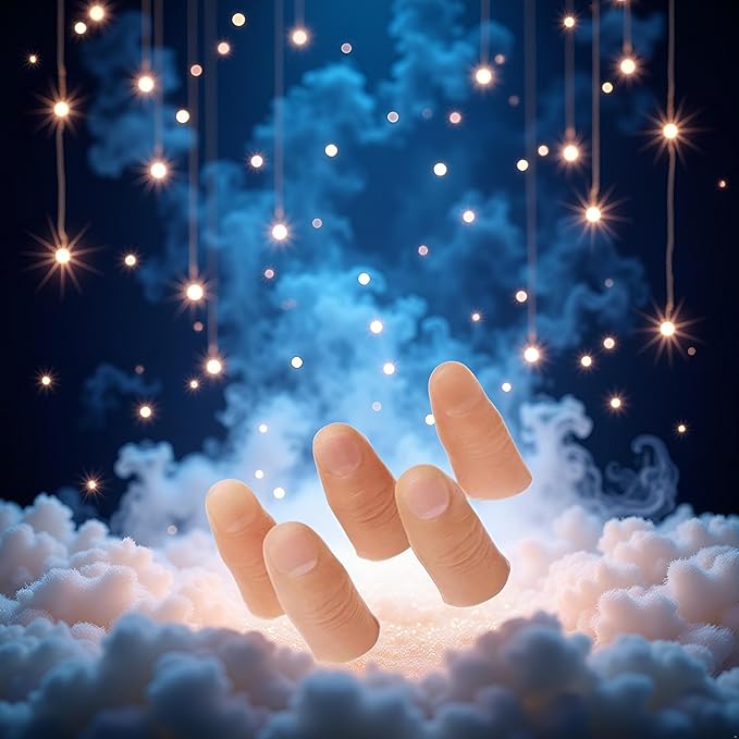 Xinjincang 5Pcs/Set Complexion Magic Trick Fingers Fake Thumb Tips Stage Show Prop Prank Magic Kits and Accessories Novelty and Gag Games, Small