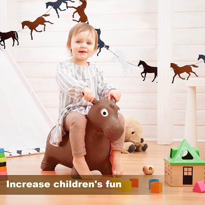 Tatuo 3 Pcs Horse Birthday Banner Party Decorations Derby Racing Horse Banner Paper Bunting Garland Farm Theme Decor for Present Birthday Wedding Party Supplies, Pre Assembled Hanging Decoration