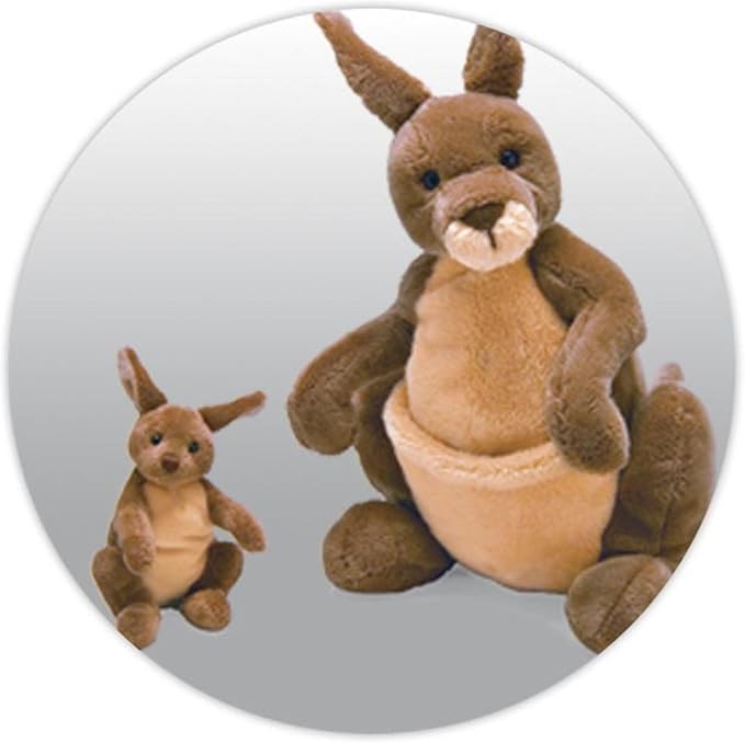 GUND Jirra Kangaroo with Removable Joey Plush, Stuffed Animal for Ages 1 and Up, Brown, 10”