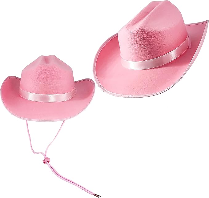 The Dreidel Company Cowboy Felt Western Hat, 22" Circumference Dress Up Costume Clothes for Kids, Pretend Play, Party Favors
