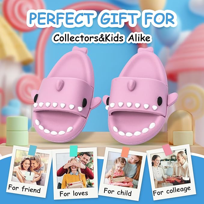 Clothing Shark Summer Sandals for Dolls - Open-Toe Slippers, Cute Accessories Easter Gifts for Photography, Display & Collectors Age Limit 15+ Easter Gifts(Purple)