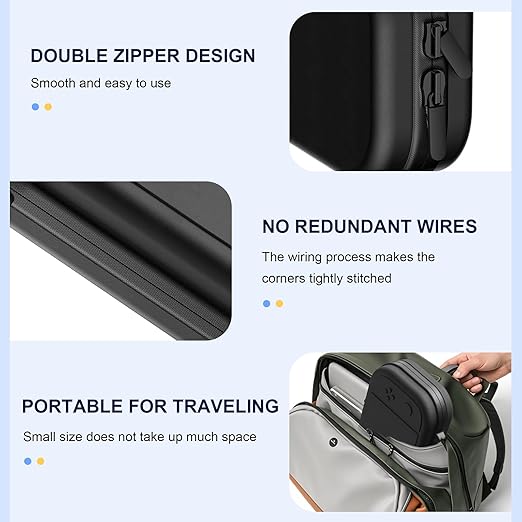 Game Console Storage Case - Travel Game Player Storage Holder | Handheld Consolle Traveling Kit | PU Game-Console Storages-case | Waterproof Electronic Holder Consoles Pocket For Family Adults Teen