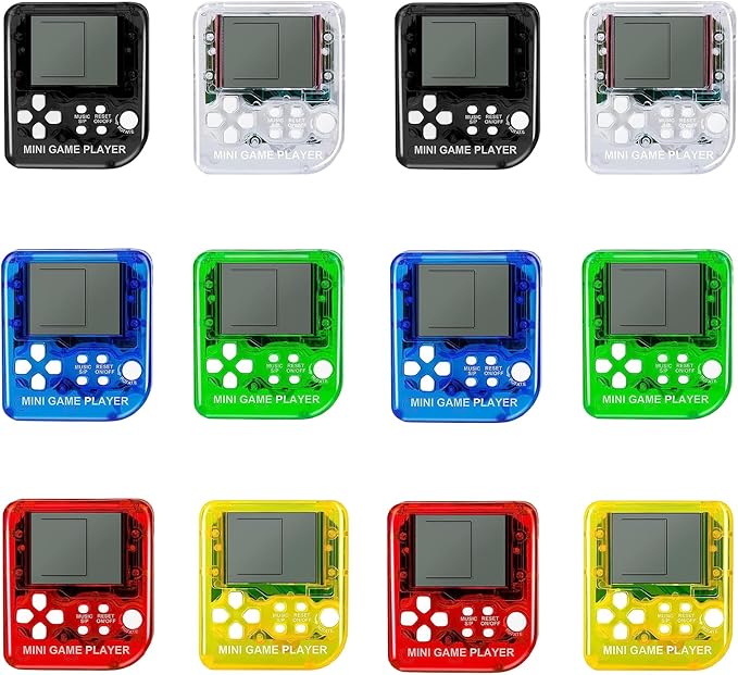 DJMUMU 12Pcs Mini Games Party Favors Keychains for Kids Video Game Party Favors Video Game Keychains for Backpack Birthday School Party Favor Supplies Key Chains for Kids Video Game Favors