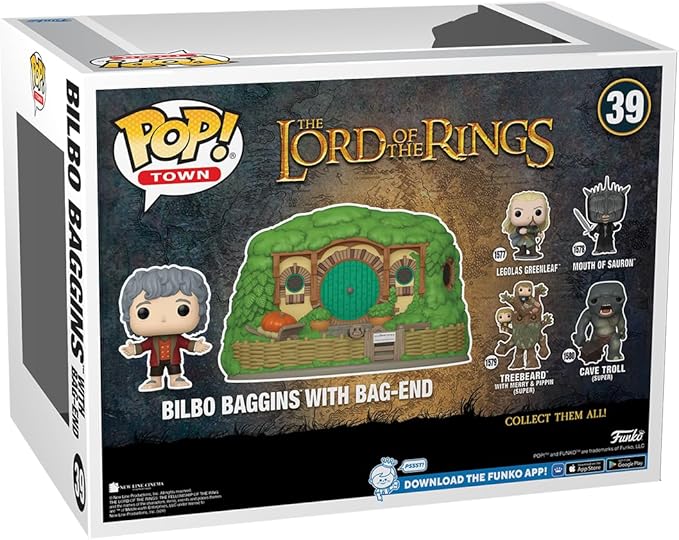 Funko POP! Town: Lord of The Rings - Bilbo Baggins & Bag End - Collectable Vinyl Figure - Gift Idea - Official Merchandise - for Kids & Adults - Movies Fans - Model Figure for Collectors