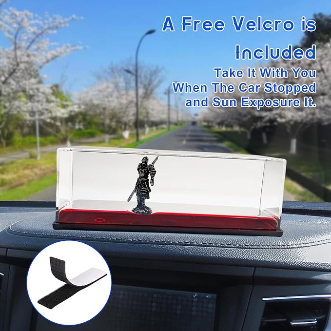 Honsheng Unsinkable Black Myth Wukong Action Figure Fun Toys Enthusiasts Acrylic Paperweight for Car Desk Decorations Liquid Wave Cruise Ship Fluid Drift Bottle Boat in a Box Toys (Silver)