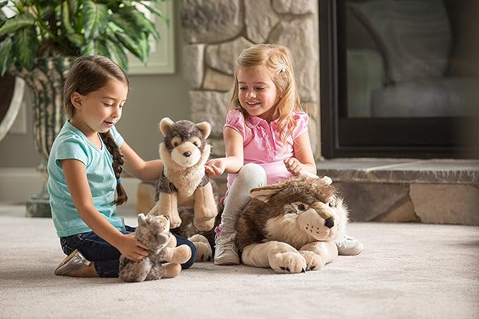 Wild Republic Wolf Plush, Stuffed Animal, Plush Toy, Gifts for Kids, Cuddlekins 12 Inches