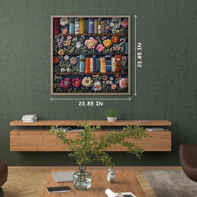 PICKFORU Wildflower Pages Jigsaw Puzzle 1000 Pieces, Unique Art Floral Plant Puzzle Retro Vintage Aesthetic Challenge for Adults