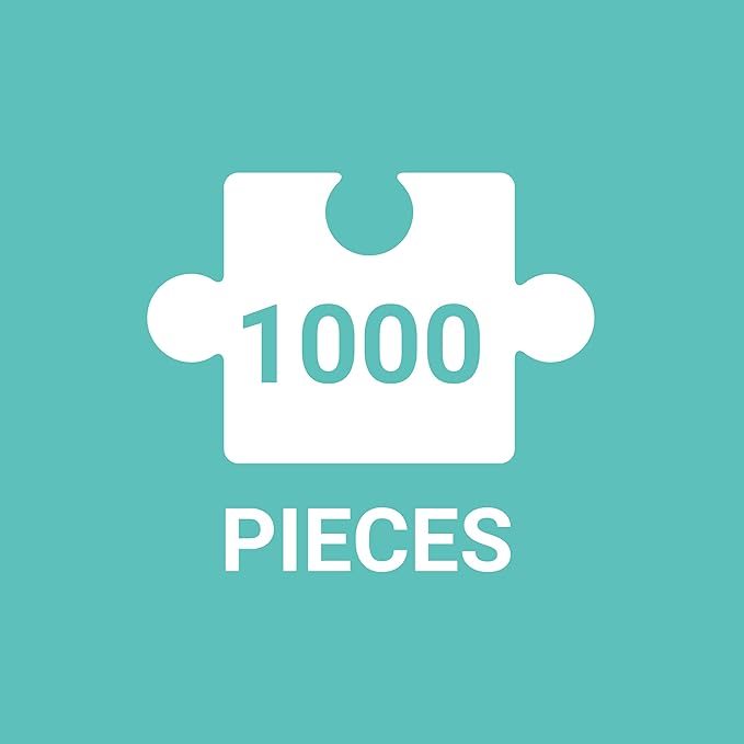 Galison Christmas Square 1000 Piece Puzzle in Square Box from Galison - Holiday Puzzle for Adults with Beautiful Artwork from Joy Laforme, Thick and Sturdy Pieces, Perfect