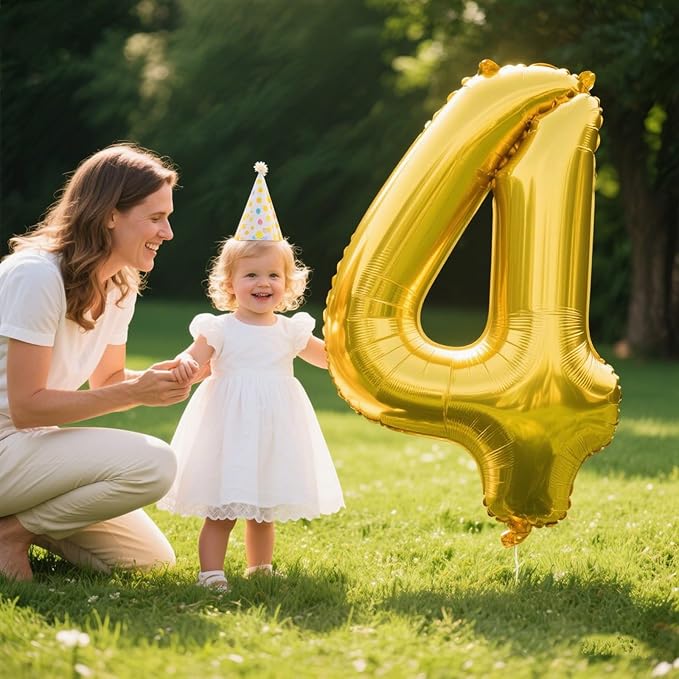 40 Inch Gold Balloon Number 14 Balloon,Jumbo Mylar Foil Helium Balloon for 14 Birthday Digital Balloons for Birthday Party,Wedding Anniversary Party Decorations