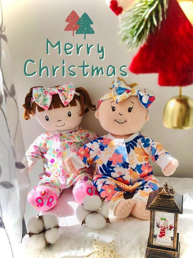 Baby Doll Accessories 5 Set Baby Doll Clothes and Headbands for 14-18 Inch Dolls, 10 PCs in Total