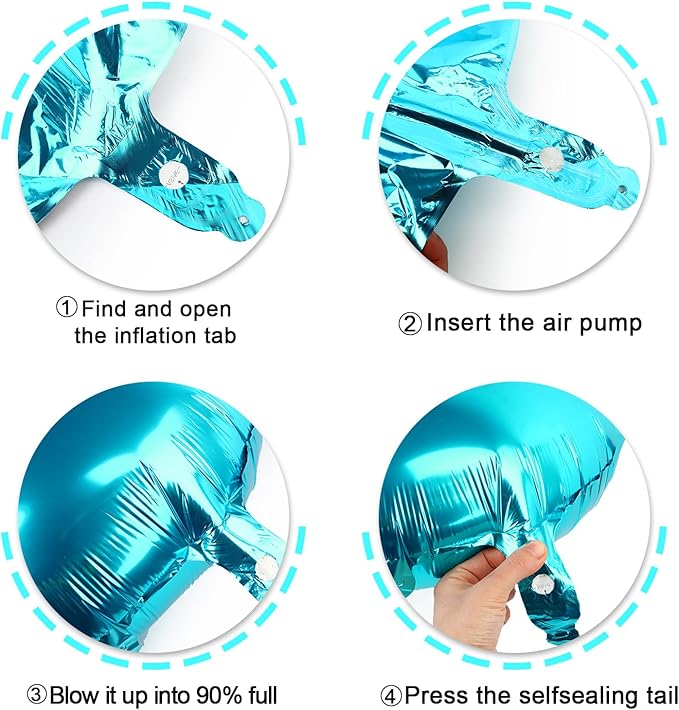 Blue 40 Inch Big Number Balloon Birthday Decoration, Number 2 Helium Balloon 12 20 22 23 24 26 2026 New Years Celebration, Boy Girl Baby Anniversary Party Graduations Supplies Decorations
