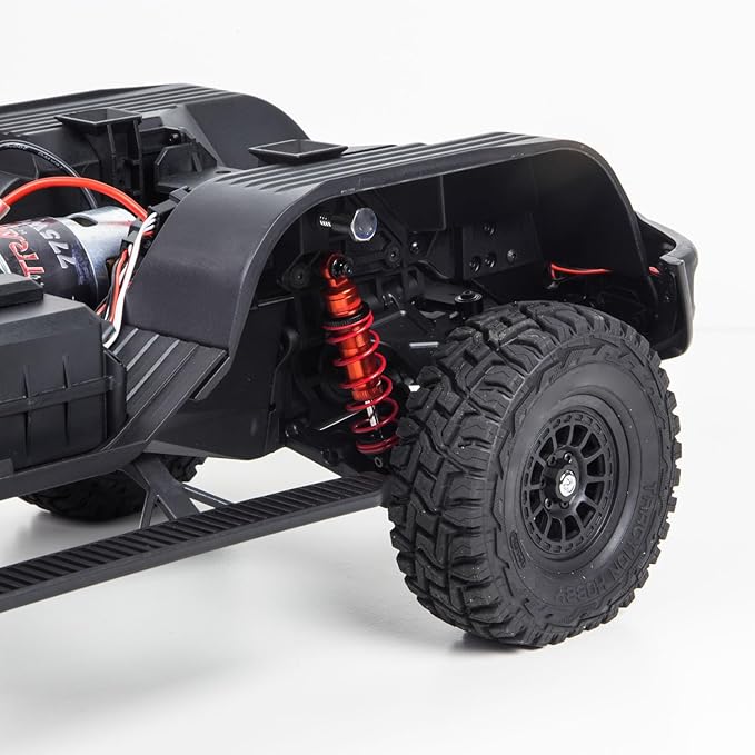 4x4 RC Off Road Vehicle 1/8 Radio Control Pickup Truck Differential Locks 2Speed Transmission Metal Gears Hobbywing ESC Lights Hobby Grade Model for Adult Hobby(Dark Blue)