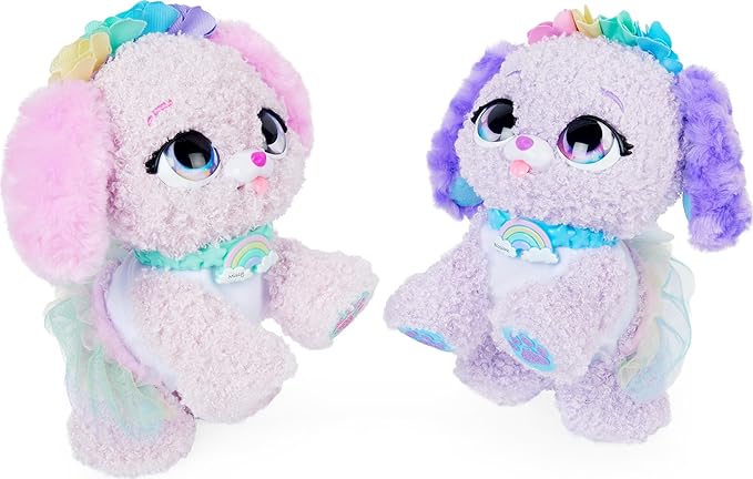 Present Pets, Fairy Puppy Interactive Plush Toy with Over 100 Sounds and Actions (Style May Vary), Kids’ Toys for Girls Aged 5 and Above, 6061372